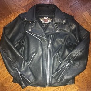 Harley Davidson Genuine Leather Motorcycle Jacket